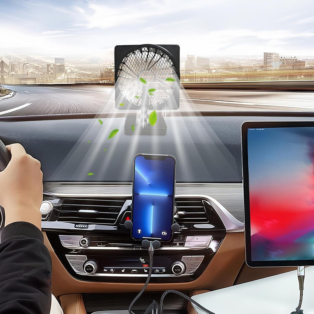12V USB Luftzirkulator Auto Klimaanlagen Kühlventilator mit 360° Rotation (1+1 GRATIS) – Aurovent