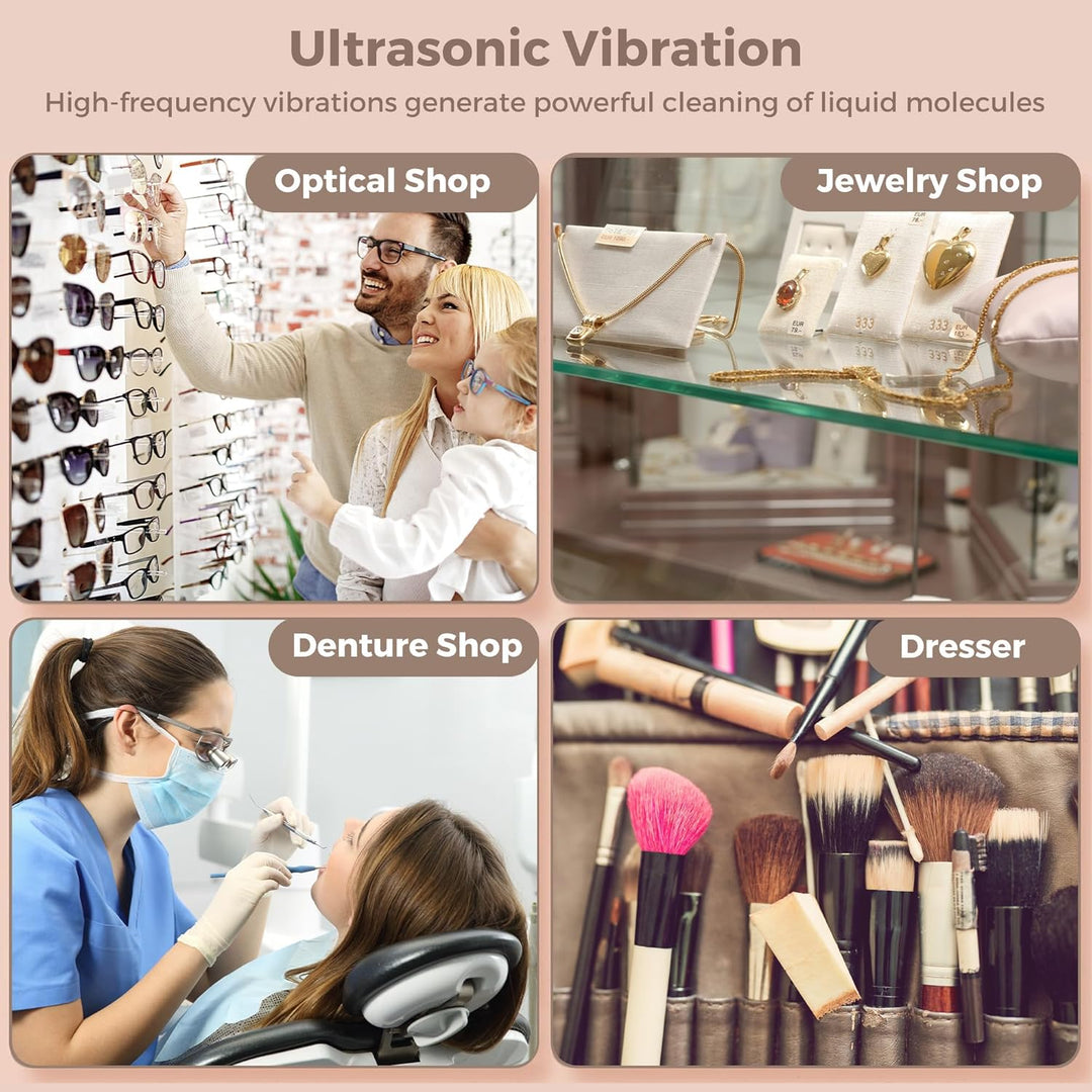Ultraschall-Schmuckreiniger 650ml mit Uhrenhalter – ShineMate