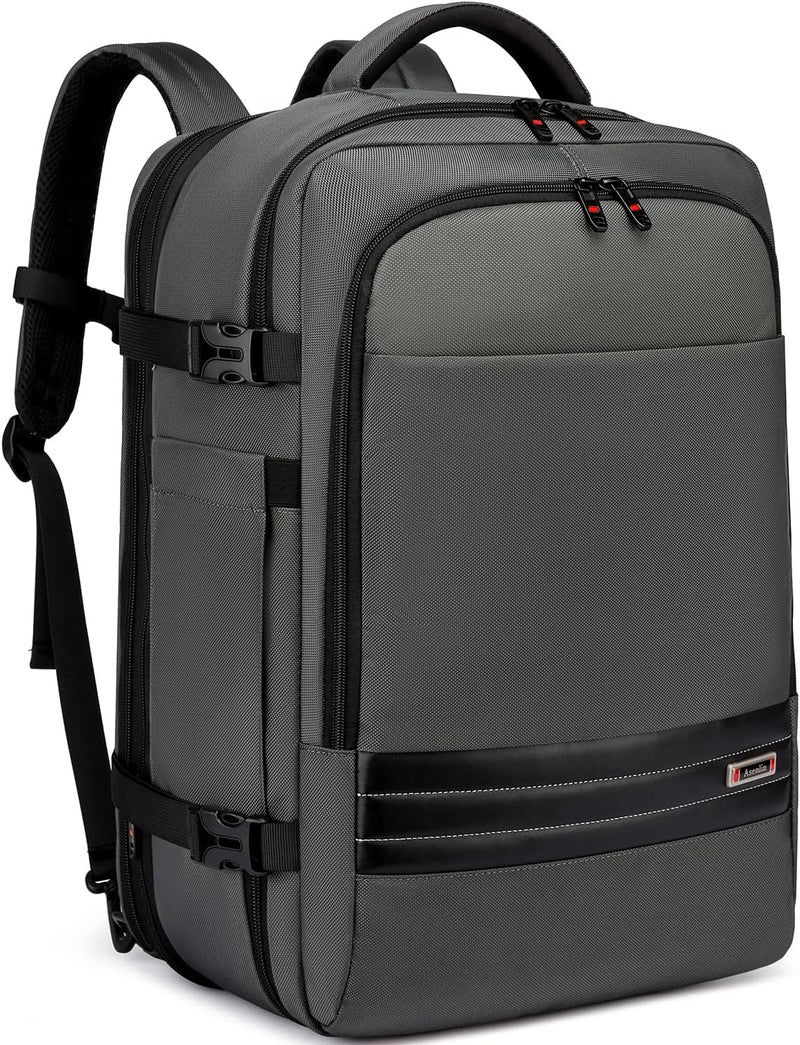 Erweiterbarer 45–55L Wasserdichter Reiserucksack mit 46,5 cm Laptopfach