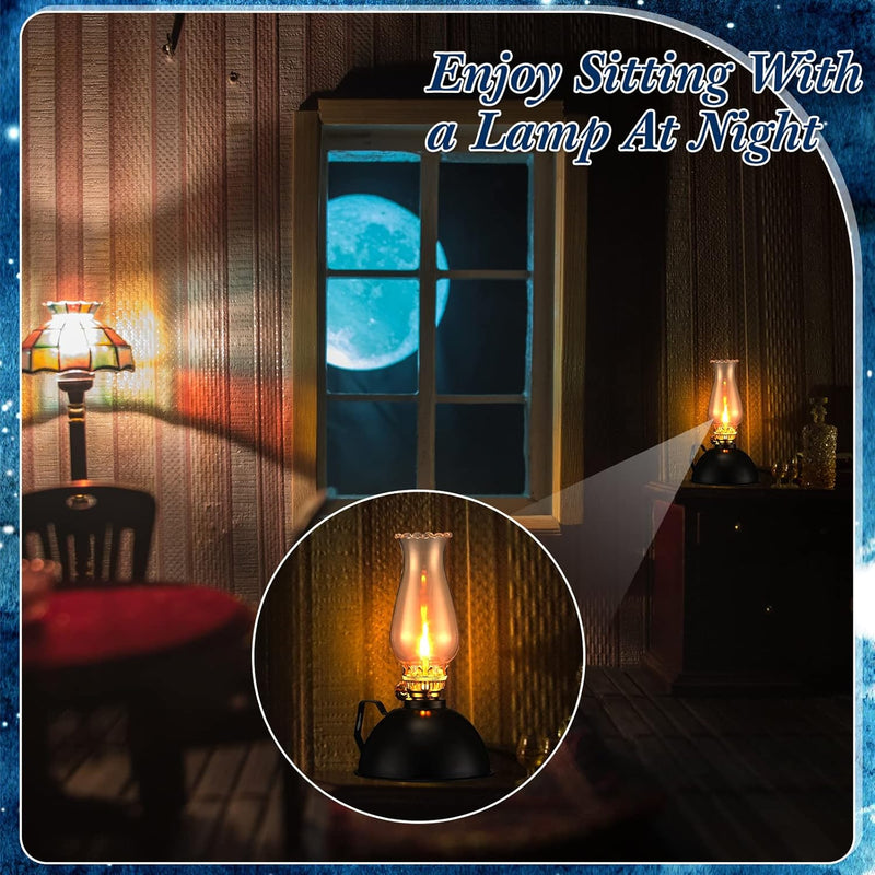 Vintage-Style Glas- & Metallöl Lampen Set von 2 – Ardin