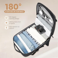 40L Erweiterbarer Wasserdichter Reiserucksack mit USB-Anschluss & 17” Laptopfach – AirVoyage (Kaufe 1, Erhalte 1 GRATIS Promo)