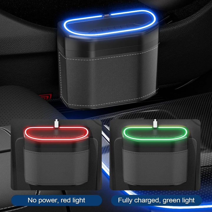 Geruchsdichter Auto-Mülleimer mit Touch-Licht – Lurevo