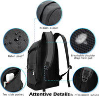 Dun 15,6" Reise- und Arbeits-Laptop-Rucksack mit Organizer-Fächern