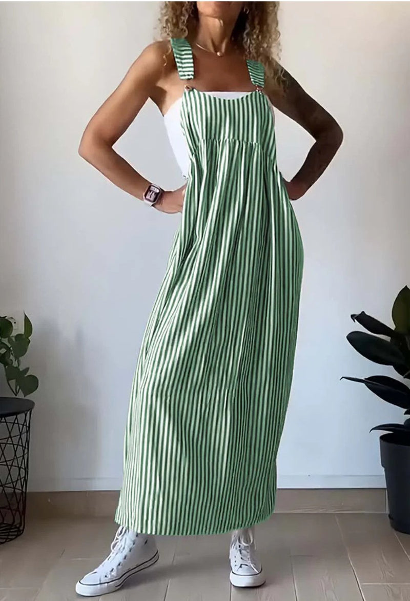 Stilvoller Gestreifter Casual Jumpsuit mit Komfort-Schnitt – Liana