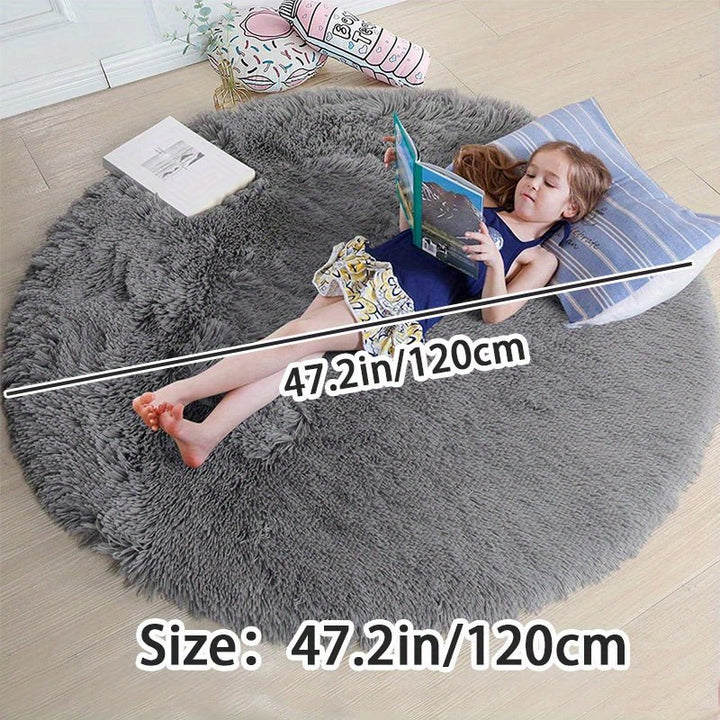 Runder Fluffy Teppich - Clouda