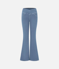 Stilvolle Bootcut-Jeans für Damen - Rosa