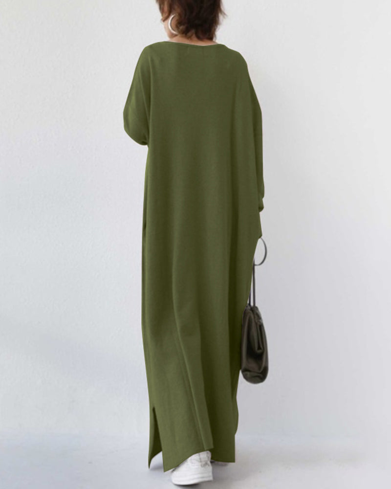 Sommerliches Maxikleid aus Baumwoll-Leinen-Mix – Sorella