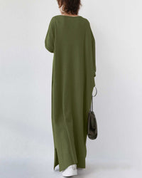 Sommerliches Maxikleid aus Baumwoll-Leinen-Mix – Sorella