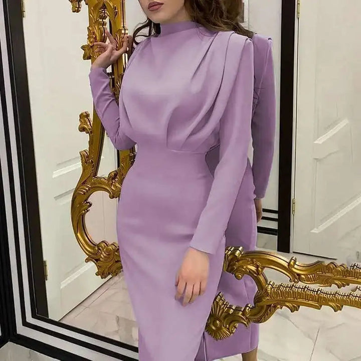 Bodycon Midi Kleid mit Turtleneck – Valeria