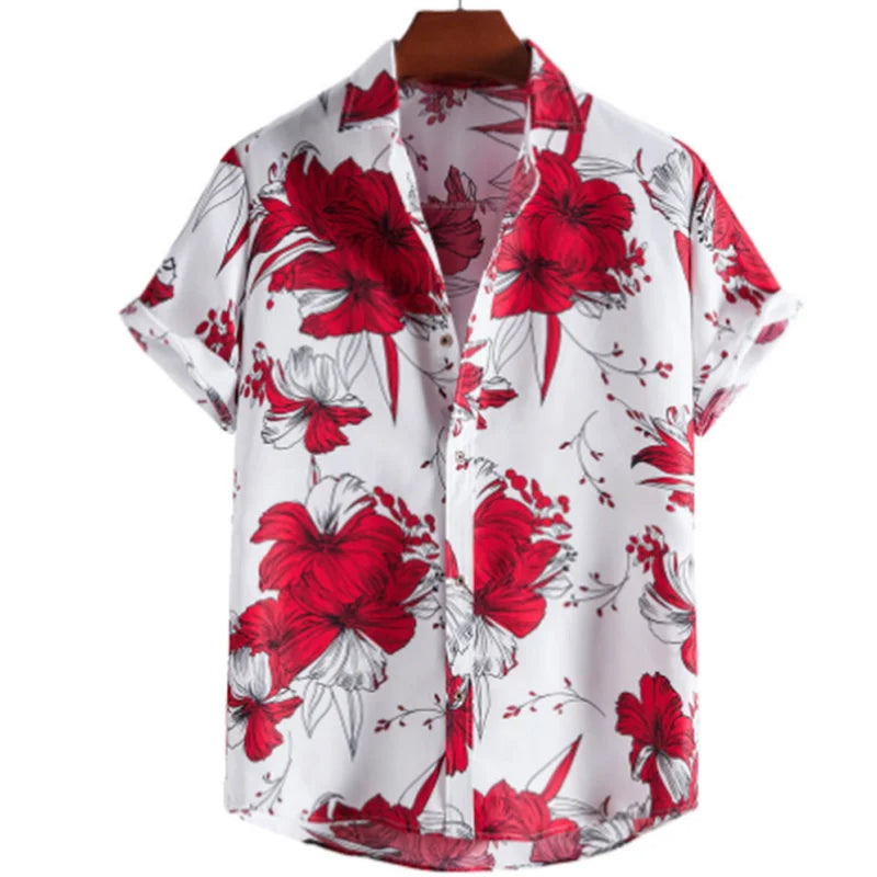 Leicht & Stylisch Tropenhemd mit Blumenmuster für Herren – Mateo