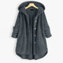 Trendy Geschnittene Fleecejacke mit Kapuze - FleeceLux