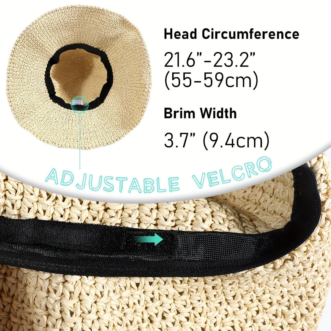 Häkelnder Boho Strohhut für Sommerreisen – Elouan