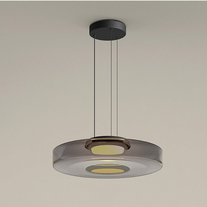 Moderne Glas-Hängeleuchte im Bauhaus-Stil - AuroraSphere