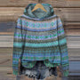 Warme Dames Hoodie mit Muster – Freya