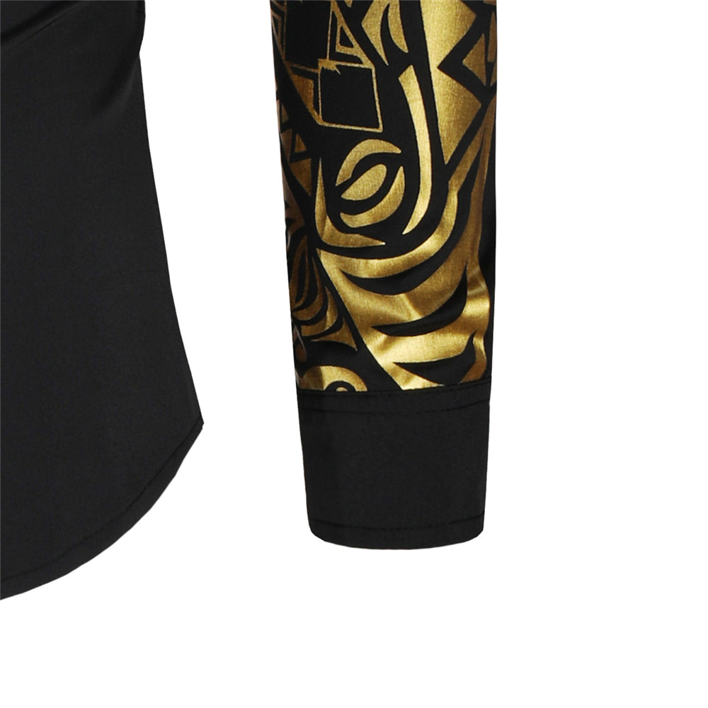 Herrenhemd mit goldenen Details – Darius