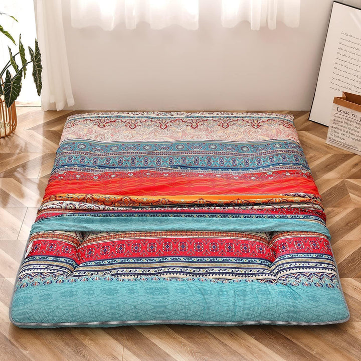 Faltbare japanische Futon-Bodenmatratze mit Memory-Foam-Unterstützung – Arivon