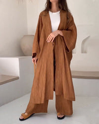 Lässiges Zweiteiler-Set Damen mit Weste und Hose – Thalia