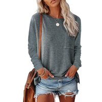 Damen Langarmshirt mit Rundhalsausschnitt – Jaxony