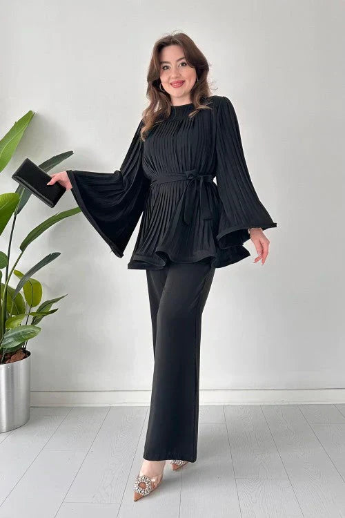 Damen Falten Kleidungsset – Selene
