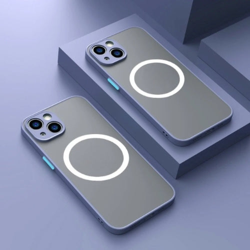 Mattes magnetisches Handyhülle mit Magsafe & Fallschutz – 1+1 KOSTENLOS