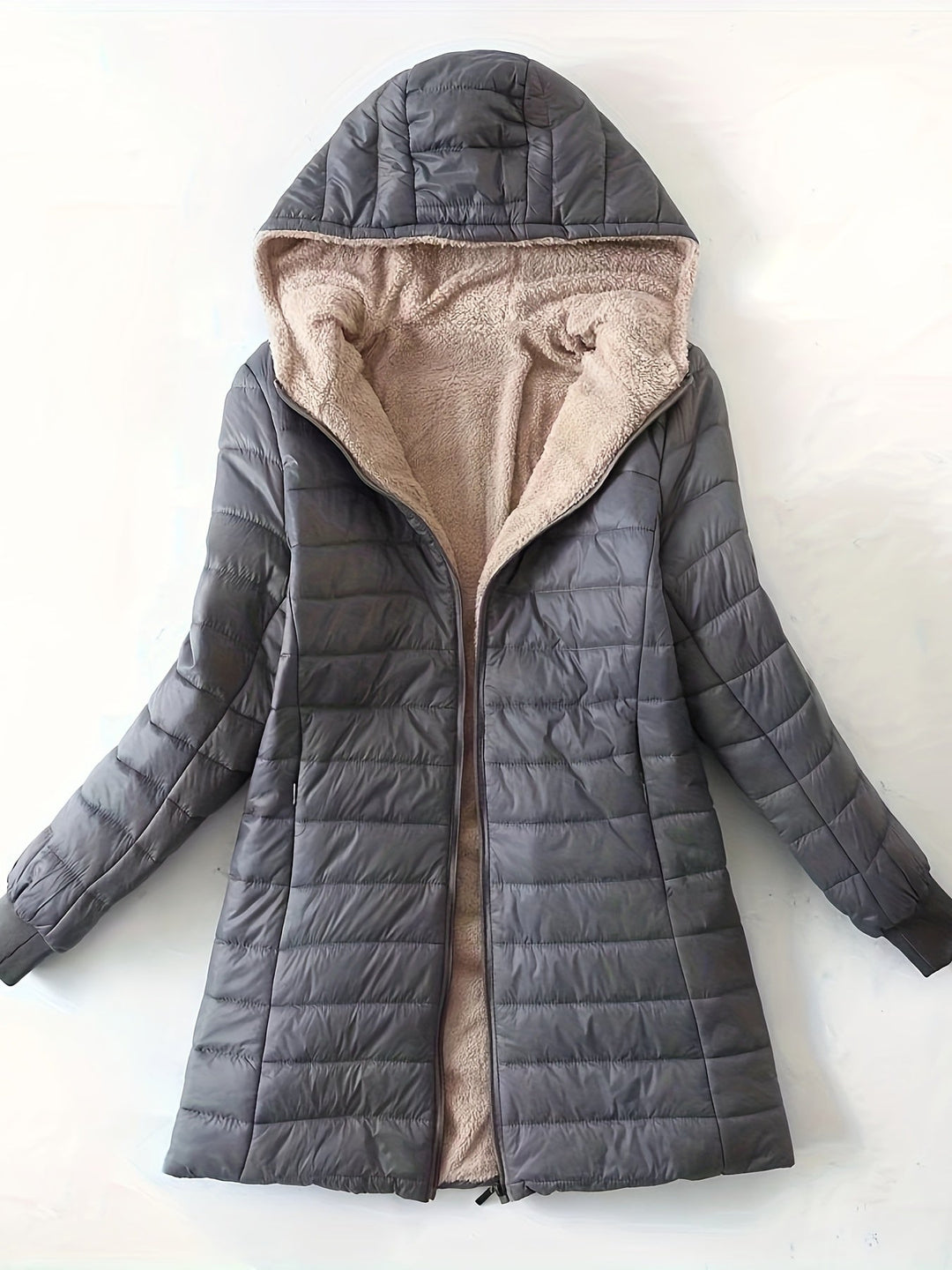 Fleece gefütterte Damenjacke mit Reißverschluss - Eliza