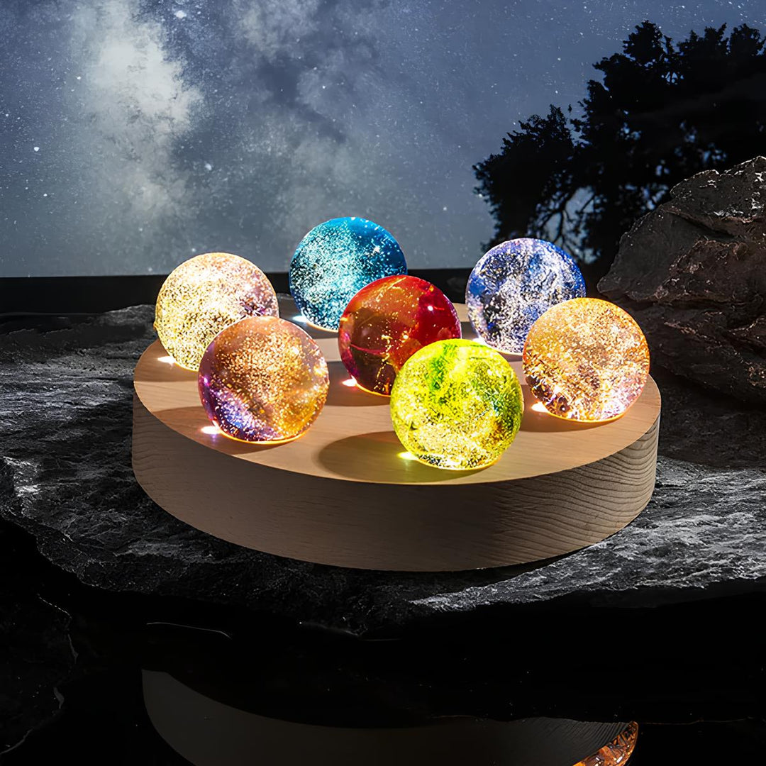 Leuchtende kosmische Kristalle - AstroGlow Orbs