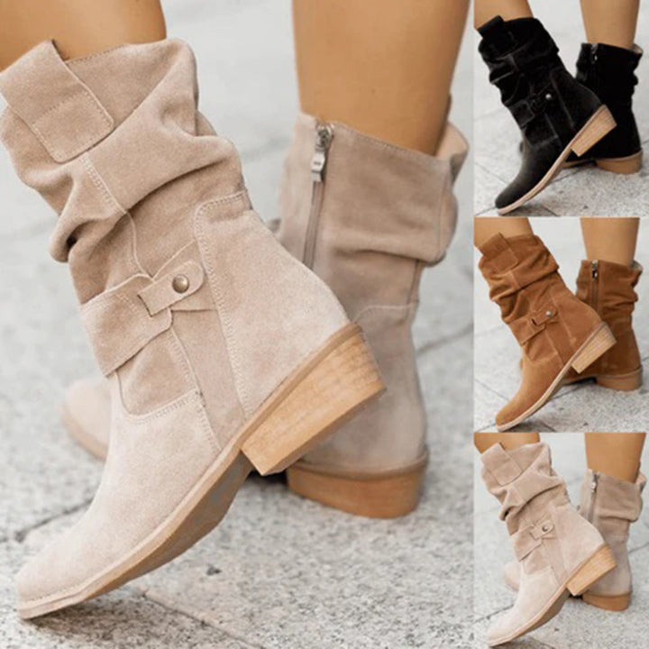 Trendiger Damen Herbst-Absatzstiefel – Elif