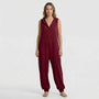 Ärmelloser Jumpsuit Mit Kapuze Und Knopfleiste - Priscilla