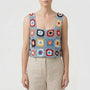 Ärmelloses Häkel-Crop-Top - Silvia