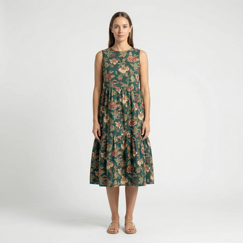 Ärmelloses Midilanges Kleid - Larissa