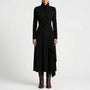 Asymmetrisches Maxikleid Mit Stehkragen - Tonya