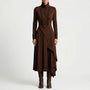 Asymmetrisches Maxikleid Mit Stehkragen - Tonya