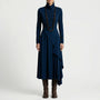 Asymmetrisches Maxikleid Mit Stehkragen - Tonya
