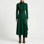 Asymmetrisches Maxikleid Mit Stehkragen - Tonya