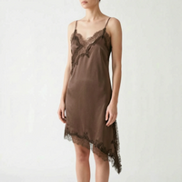 Asymmetrisches Slipkleid Mit Transparenten Details -  Mable