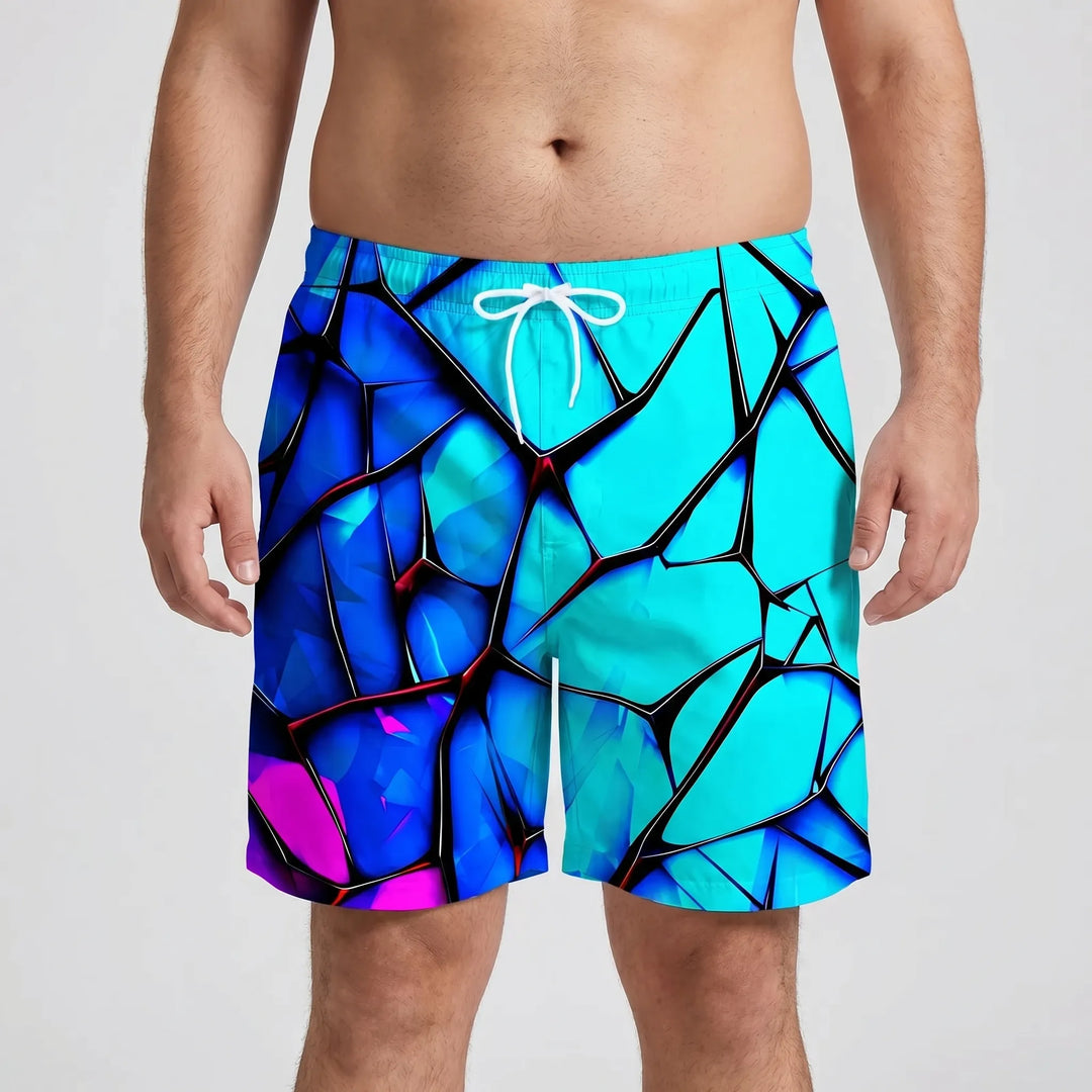Auffällige Freizeit-Herrenshorts Mit Grafikprint - Taylor