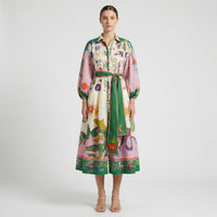 Ausgestelltes Midi-Kleid Mit Grafischem Allover-Print - Natasha