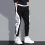 Locker Geschnittene Herren Patchwork-Joggers mit Kordelzug – Rafael