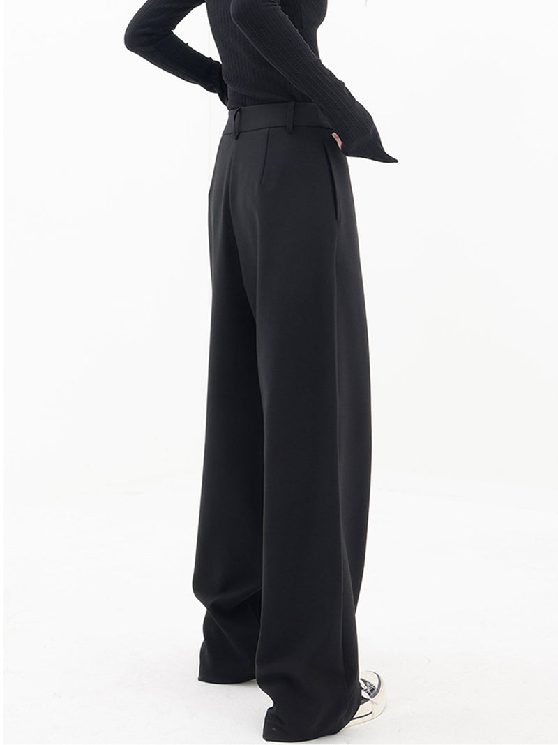 Asymmetrische Weite Damenhose mit Doppelknoten – Noa