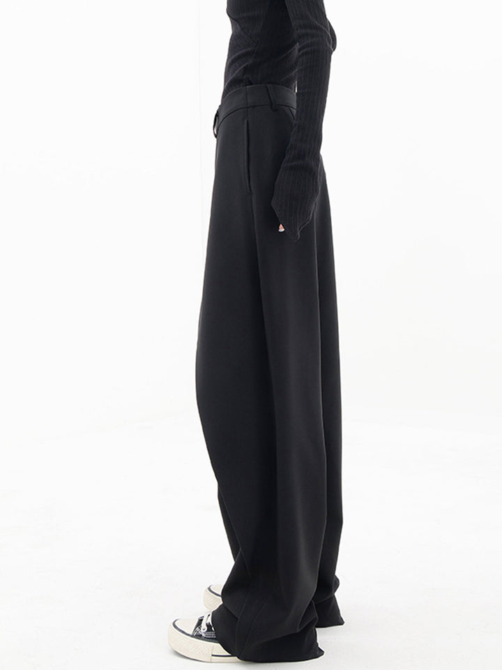 Asymmetrische Weite Damenhose mit Doppelknoten – Noa