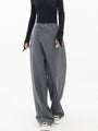Asymmetrische Weite Damenhose mit Doppelknoten – Noa
