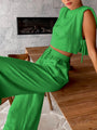 Zweiteiliges Sommer-Set mit Crop-Top und Hose – Valeria