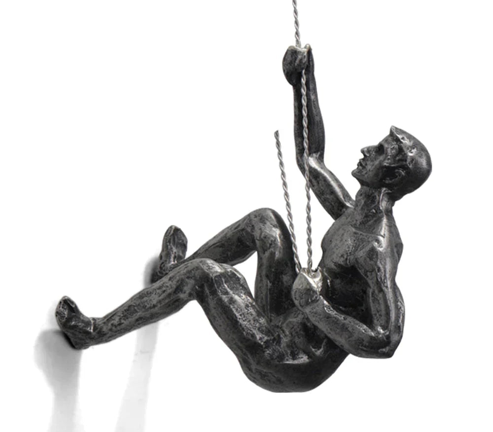 Bergsteiger-Wandskulptur – PeakFigures