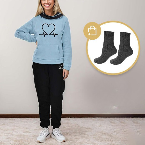 BEQUEMER ZWEITEILIGER DAMEN TRAININGSANZUG - WARMFLEX™
