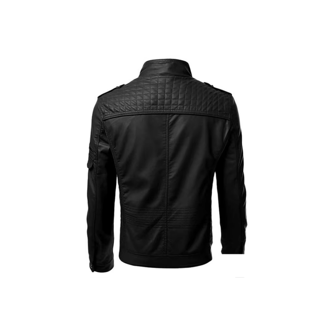Herren-Lederjacke mit abnehmbarer Kapuze – Herbstedition Marcellus