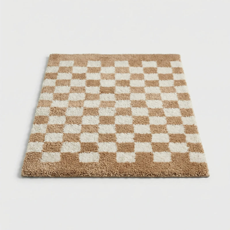 Badeteppich Mit Karomuster - StepLoom