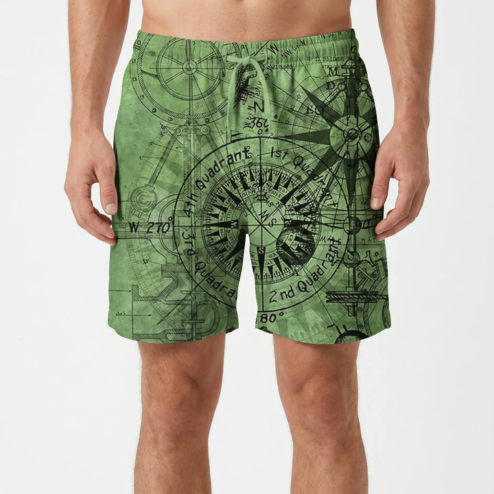 Bedruckte Freizeit-Badeshorts - Brezia