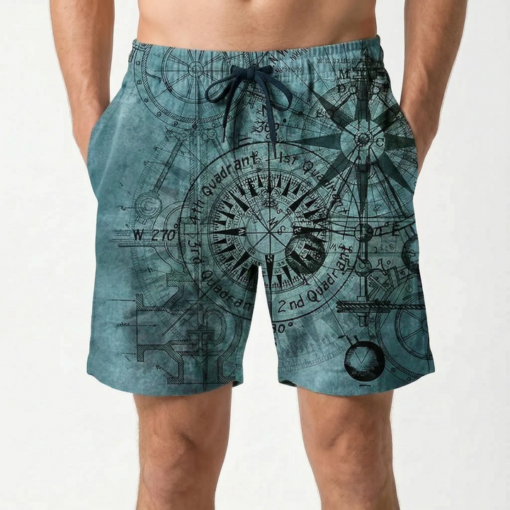 Bedruckte Freizeit-Badeshorts - Brezia