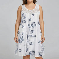 Bedrucktes Strandkleid In Plus-Size - Christie