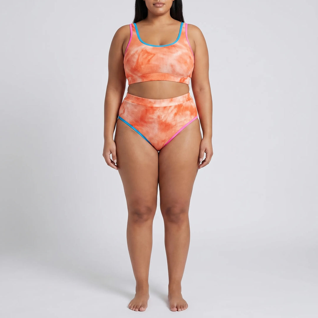 Bikini Set In Großen Größen Mit Batikmuster - Jean